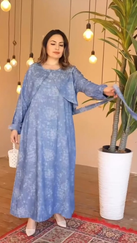 فستان تنسل 01 - متجر عالم آرڤا للملابس والهدايا فستان تنسل 01