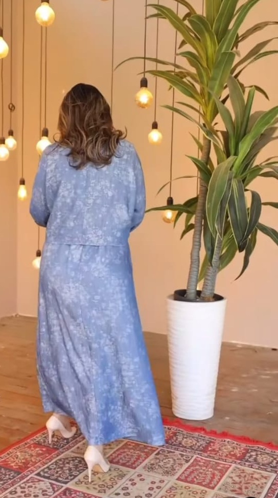 فستان تنسل 01 - متجر عالم آرڤا للملابس والهدايا فستان تنسل 01