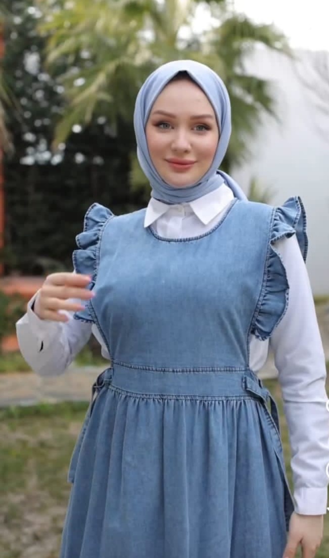 فستان جينز حفر 06 مس ميرا - متجر عالم آرڤا للملابس والهدايا فستان جينز حفر 06 مس ميرا