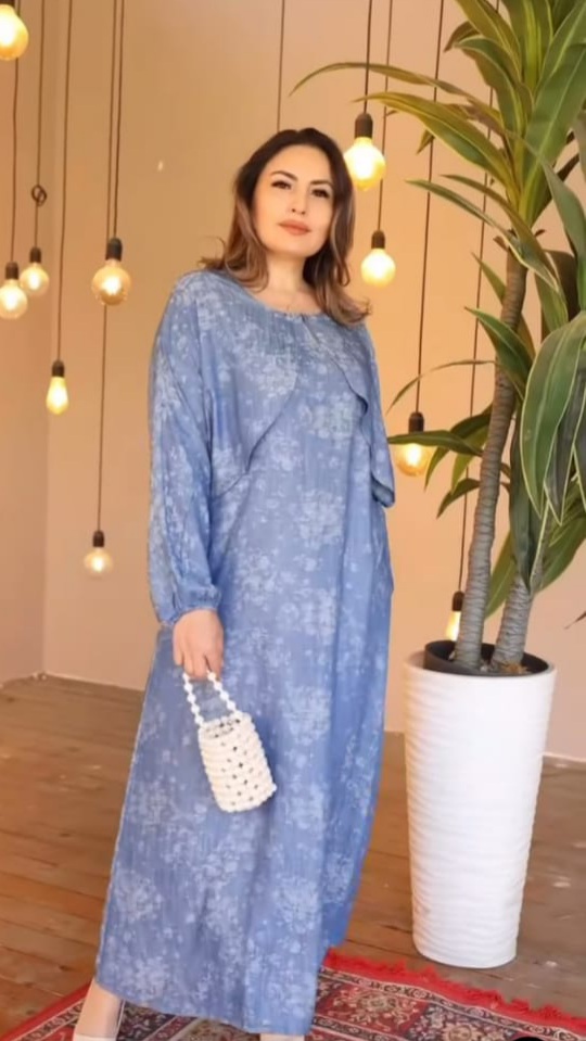 فستان تنسل 01 - متجر عالم آرڤا للملابس والهدايا فستان تنسل 01