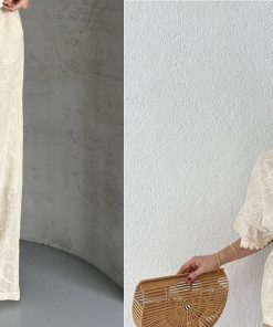 طقم بنطلون دانتيل قطعتين