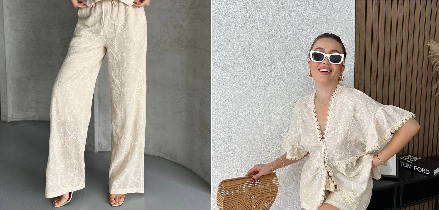 طقم بنطلون دانتيل قطعتين - متجر عالم آرڤا للملابس والهدايا طقم بنطلون دانتيل قطعتين