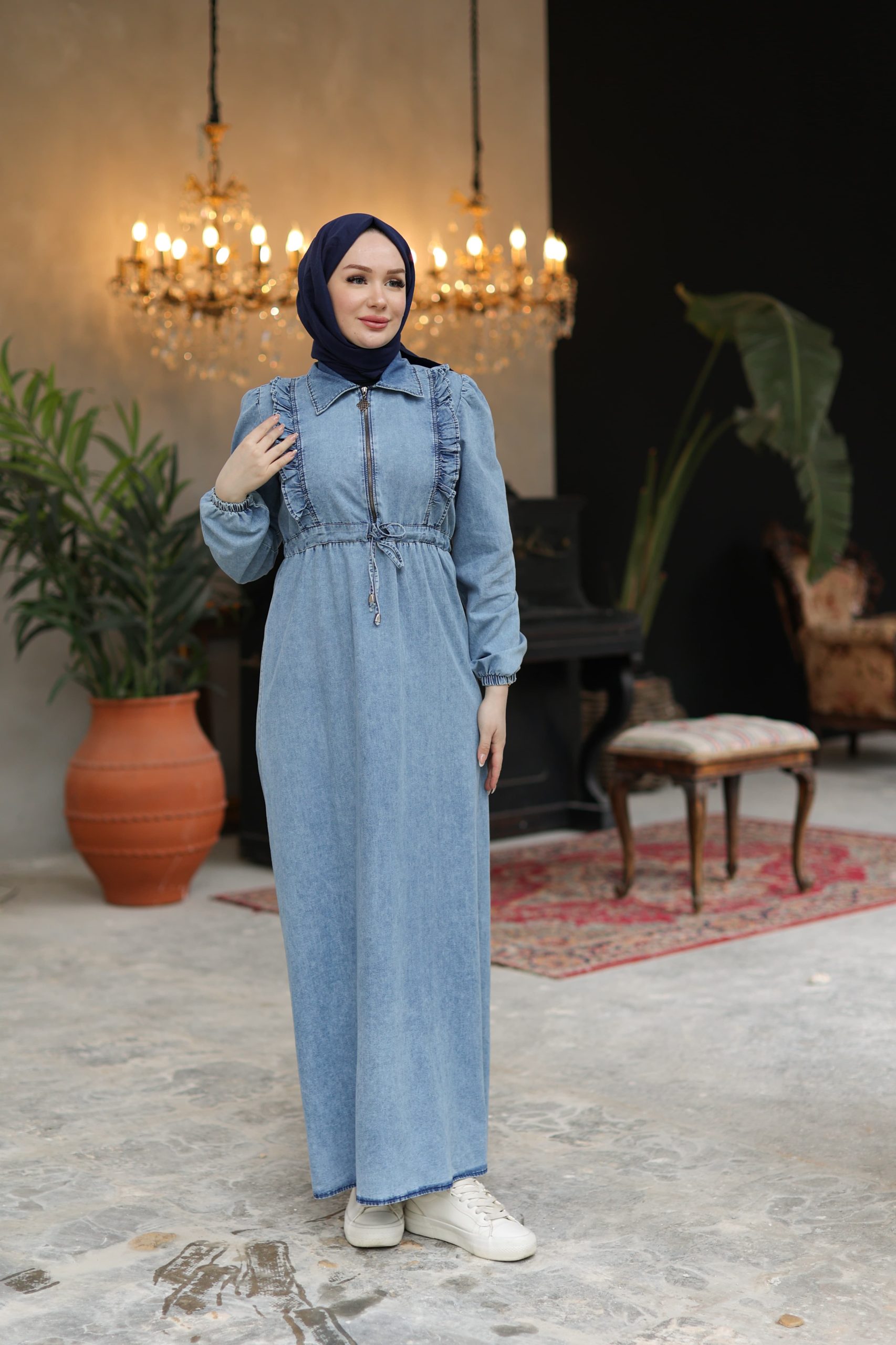 فستان جينز 02 من مس ميرا - متجر عالم آرڤا للملابس والهدايا فستان جينز 02 من مس ميرا