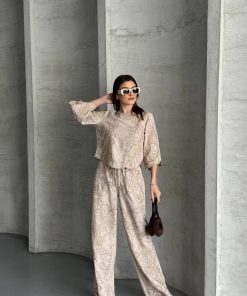 طقم بنطلون لينن 01 من ام اند تي