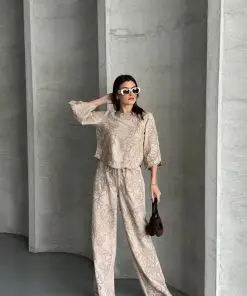 طقم بنطلون لينن 01 من ام اند تي