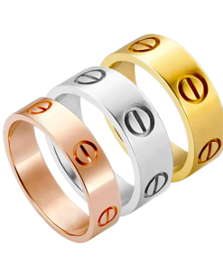 خواتم أنيقة بتصميم فريد مطلية بماء الذهب عيار 18 قيراط